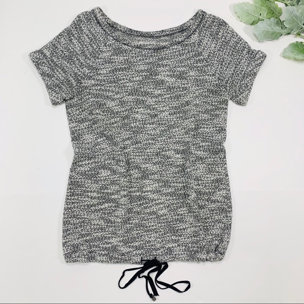 Lou & Grey | Grey Pullover Tee Drawstring